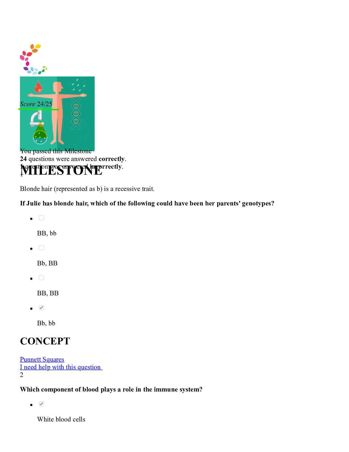 Preview image of Sophia Human Biology Final Milestone Complete ,Verified 2020/2021 Guide document